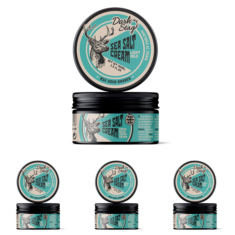 Zestaw 3+1 Krem z solą morską - SEA SALT CREAM 100ml - DARK STAG