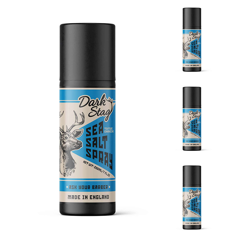Zestaw 3+1 Spray z solą morską - SEA SALT SPRAY 200ml - DARK STAG