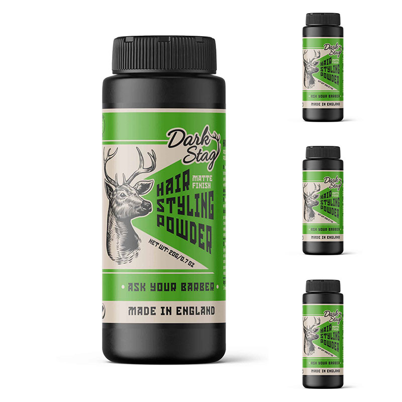 Zestaw 3+1 Puder na objętość - HAIR STYLING POWDER 20g - DARK STAG
